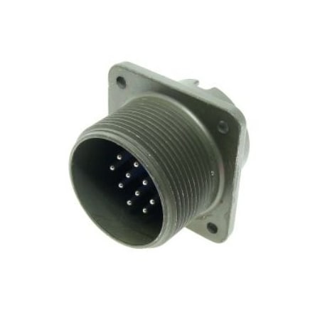 Amphenol Pin & Sleeve Receptacle, 13 A, 14 Pole, Solder Terminals Wire Connection Type MS3102A2027P